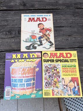 Vintage MAD Magazine Lot June 1965 Spring Training 1978 94 Super Special POSTER